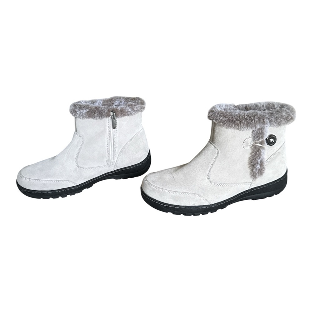 Khombu Womens Iris Leather Cold Weather Winter & Snow Boots Size 10